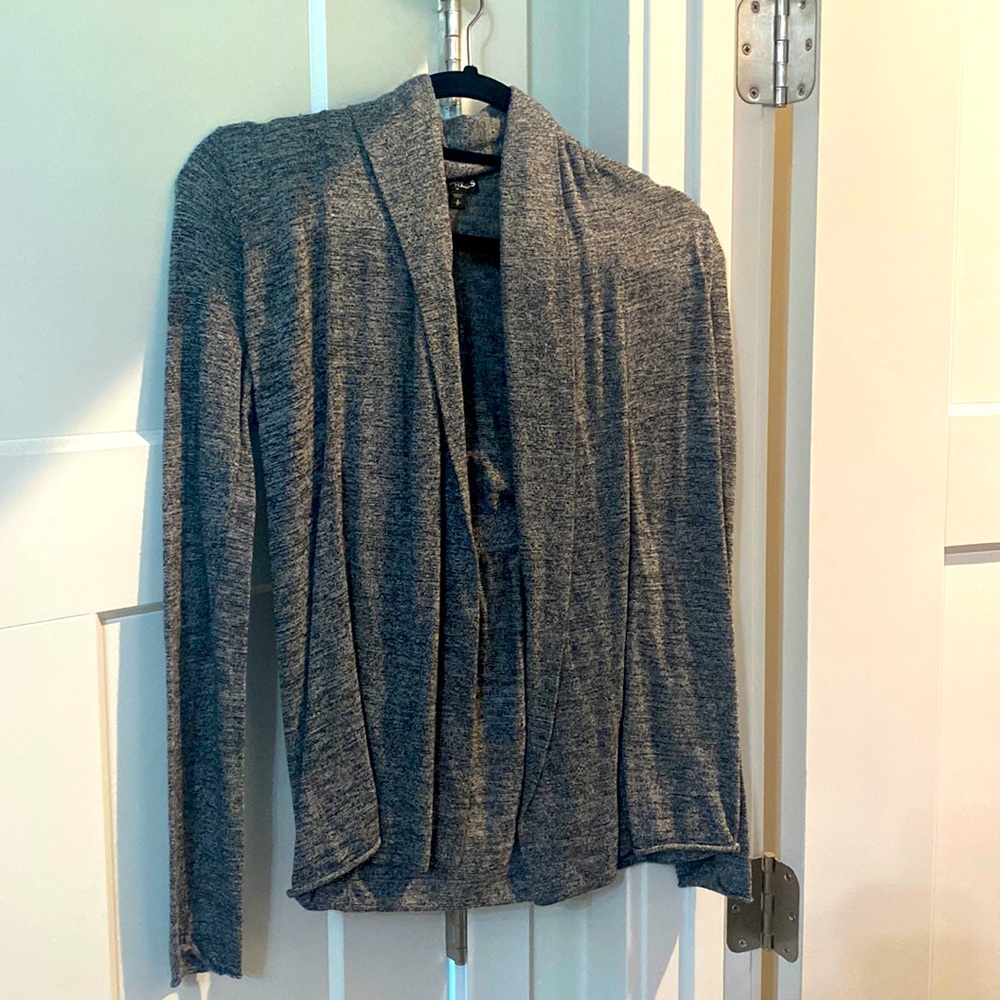 Gray cardigan